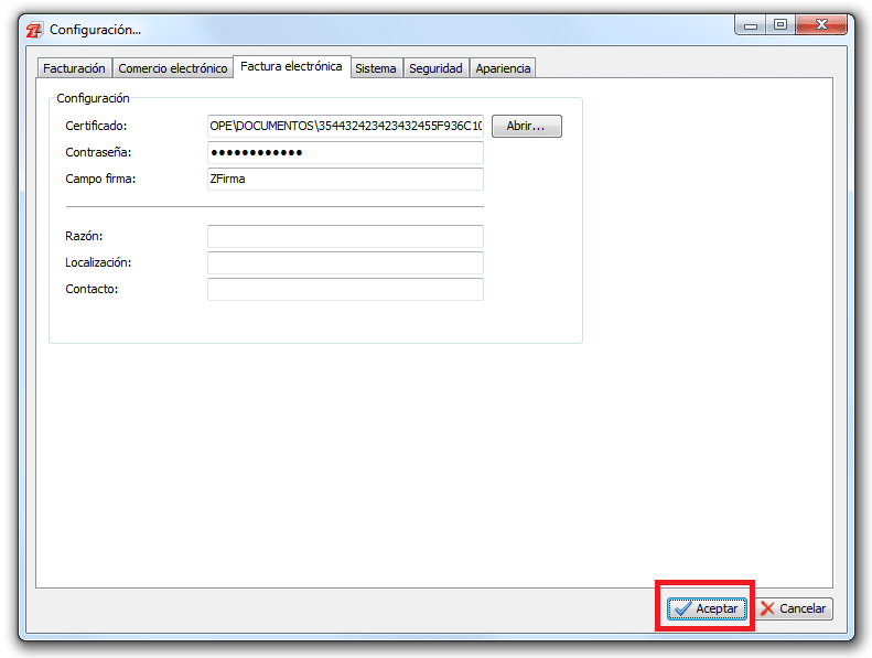 Factura electrónica avanzada Factura electrónica avanzada