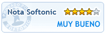 Nota otorgada por softonic.com