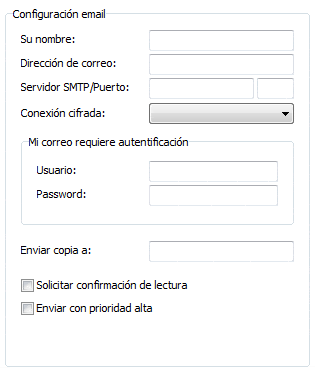 Configuración de cuenta de correo gmail, hotmail,...