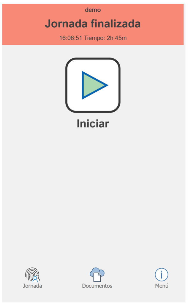 ziclope control horario - fuera del trabajo
