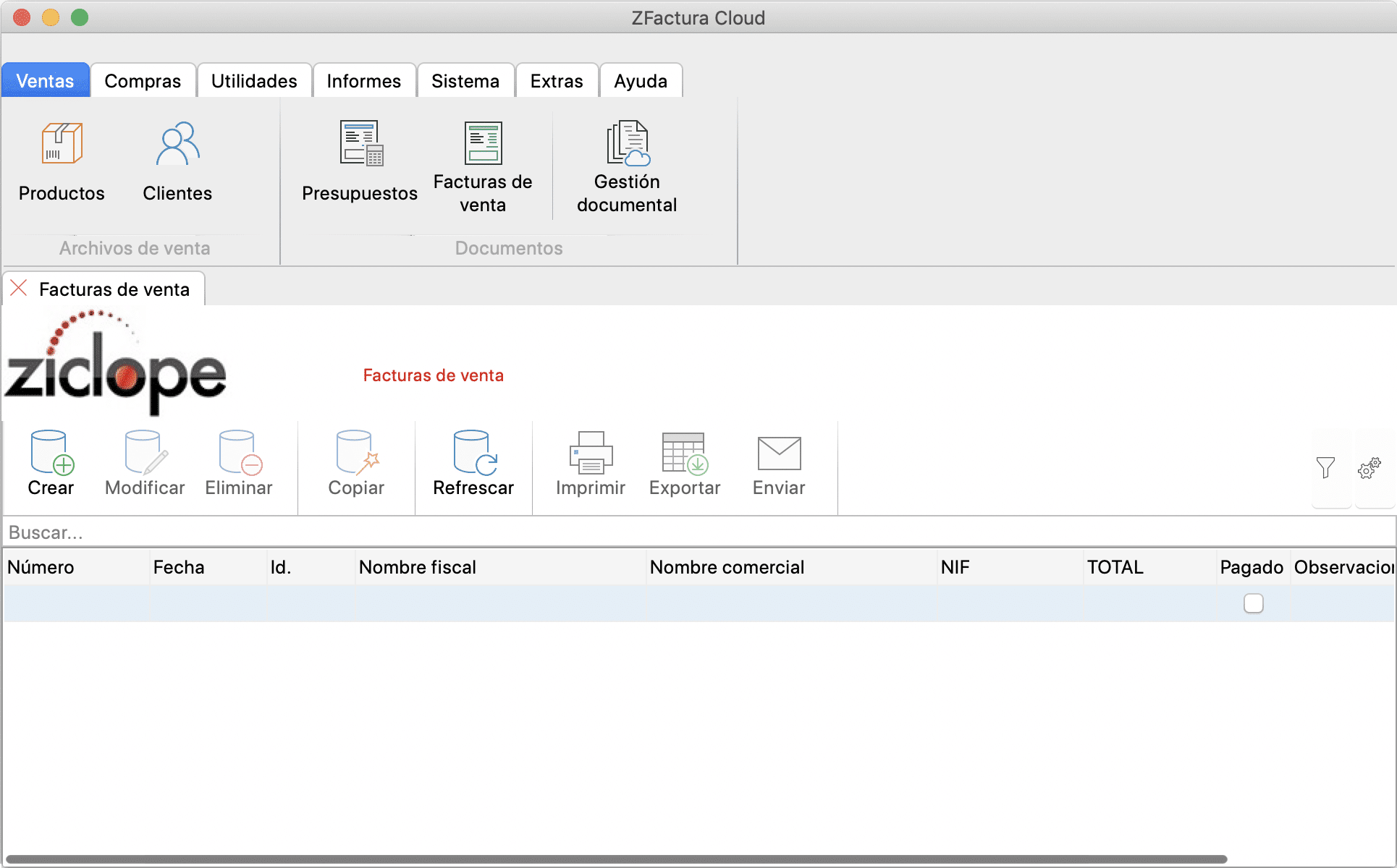 Captura de pantalla de ZFactura Cloud para Mac 2020