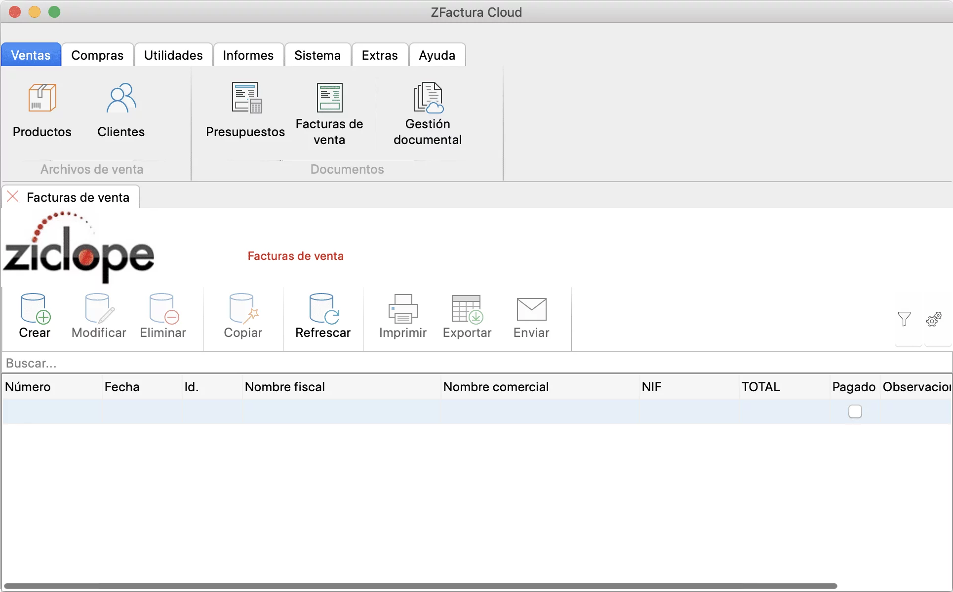 Captura de pantalla de ZFactura Cloud para Mac 2020